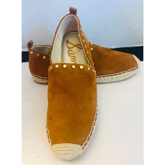 Sam Edelman 9.5 Koda Suede slip on  Espadrille Flats with Studs Women’s Shoes - Picture 4 of 10